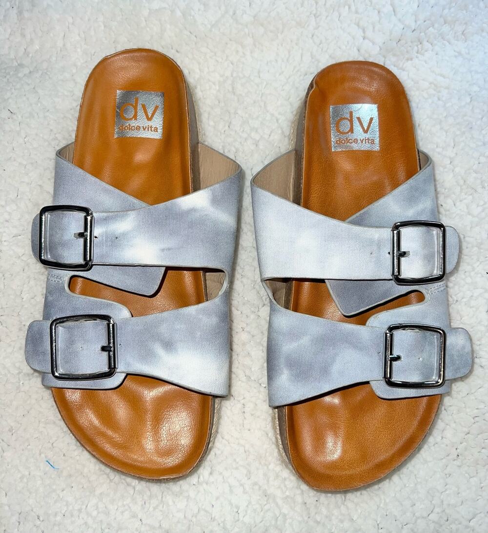 DV Dolce Vita tie dye slide sandals - size 8